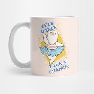 Polar white bear is dancing Mug